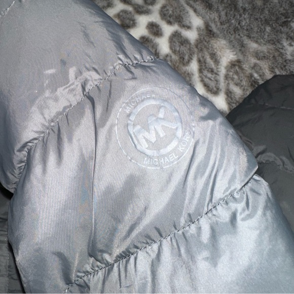 Michael Kors Gray Packable Down Fill Jacket - Picture 3 of 5